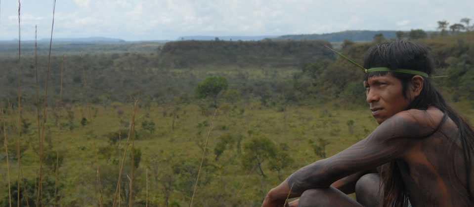 Em favor da demarcação das terras indígenas e das áreas dos quilombolas.