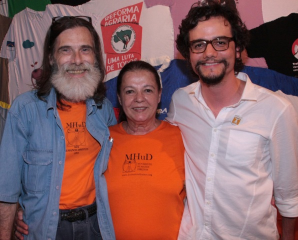 Eduardo Tornaghi, Bete Mendes e Wagner Moura